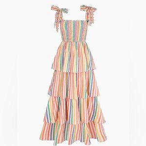 Pink City Prints Rainbow Stripe Zazie Dress